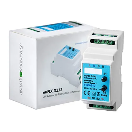 Eutonomy euFIX D212 DIN Adapter mit Button in schwarz von Eutonomy