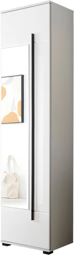 Home affaire Garderobenschrank Cantara, moderner Schuhschrank mit Spiegel und Stauraum, 50 cm breit - Moderner Garderobenschrank für Kleidung und Accessoires. Mit ausreichend Stauraum und elegantem Spiegel, ideal für den täglichen Gebrauch und vielseitig kombinierbar.