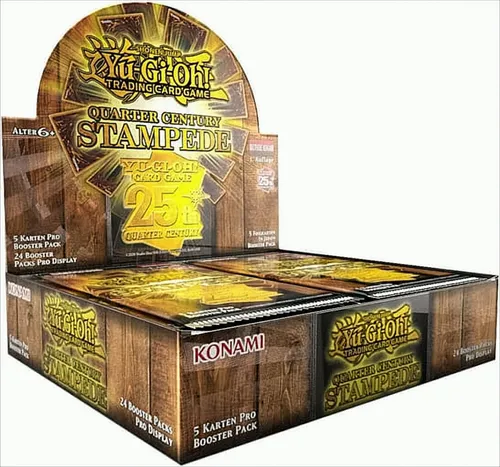 KONAMI Yu-Gi-Oh! Quarter Century Stampede Booster Display (DE)