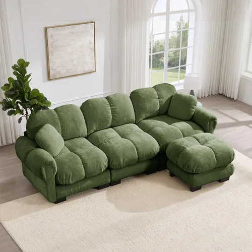 Odikalo Ecksofa Loungesofa Chenille von Lanki International