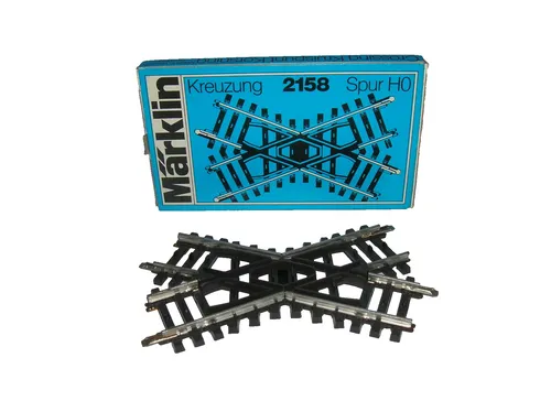 Märklin H0 Kreuzung Winkel 45°, 90 mm (1 Stück) K-Gleis 1:87 Art. 2158 NEU+OVP