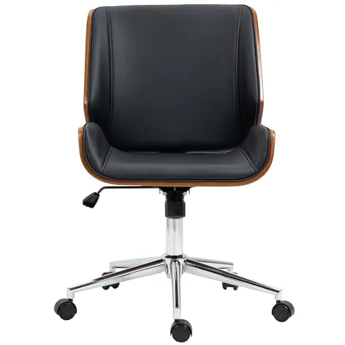 Vinsetto Ergonomischer Bürostuhl mit Wippfunktion - Bürostuhl mit Kippfunktion für maximalen Komfort, höhenverstellbar bis 120 kg, ideal für lange Arbeitstage im Büro oder Home Office.