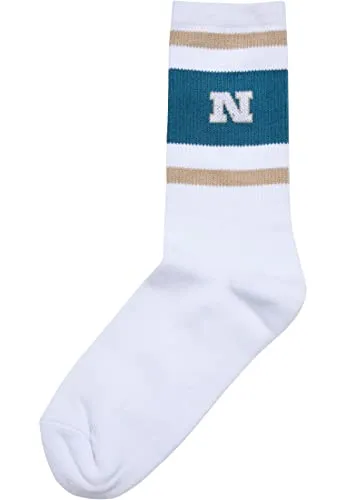 Urban Classics Unisex College Team Socks unionbeige/bottlegreen/white, 43-46