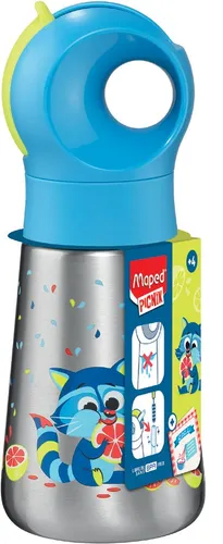Maped PICNIK Isolier-Trinkflasche WASCHBÄR 350 ml