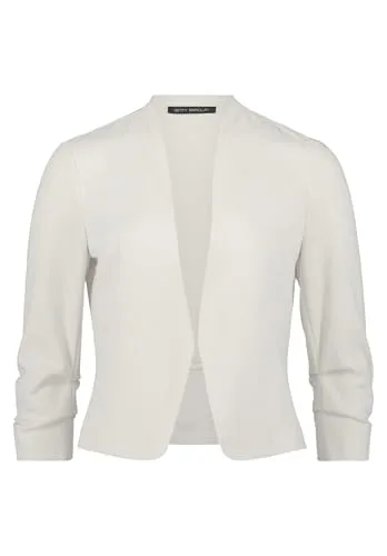 Betty Barclay Damen Blazer-Jacke mit 3/4 Arm 48, beige