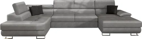 Mirjan24 Wohnlandschaft mit Schlaffunktion - U-förmige Wohnlandschaft mit Bettkasten und ausziehbarer Schlaffunktion, ideal für gemütliche Abende und Übernachtungsgäste. Hochwertige Verarbeitung für höchsten Sitzkomfort.