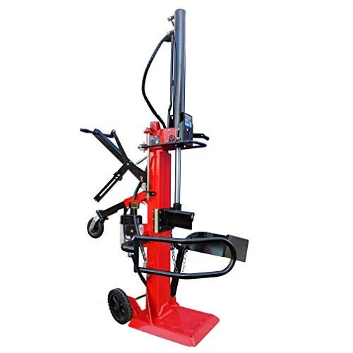 CROSSFER Holzspalter LS11T-230V / Hydraulikspalter 11 Tonnen Spaltkraft / 230V Motor 3 kW/Auto-Rücklauf mit stufenlosem Rücklaufstopp / 104 cm Spaltlänge/Meterspalter/Stammheber und Holzfangbügel