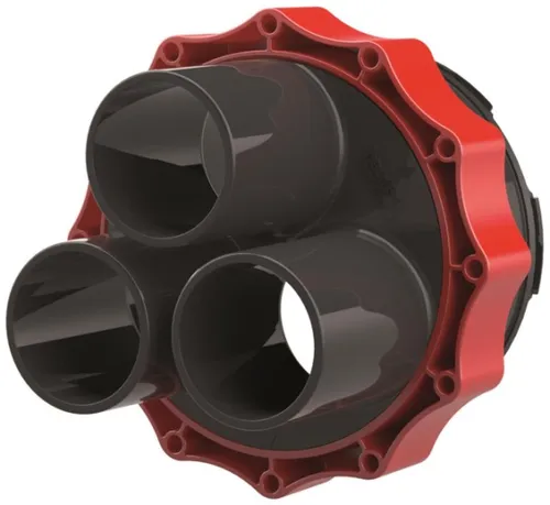 Hauff HSI 150 - D 3/58 Deckel - Systemdeckel für Kabelabdichtung mit Warmschrumpftechnik, ideal für Dichtpackungen und Kunststoffflansche. Bietet mechanische Fixierung und hohe Sicherheit durch Bajonett-System.