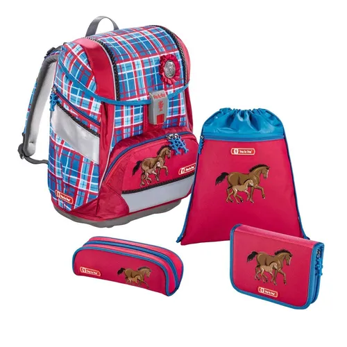 Step by Step Schulranzen-Set 2IN1 „Horse Family“ in pink von Step by Step