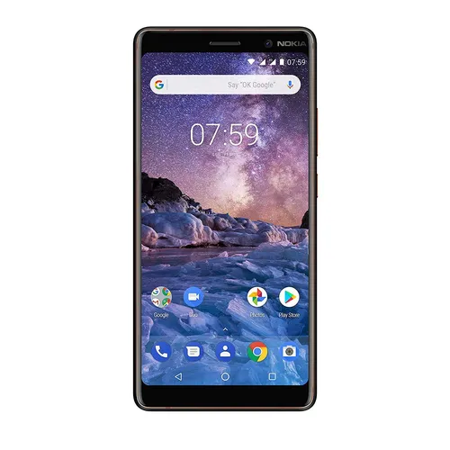 Nokia 7 Plus 64GB Smartphone Schwarz/Kupfer (Ohne Simlock)