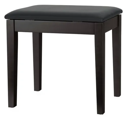 Classic Cantabile Pianobank Modell S Rosenholz Matt - Zubehör für Tasteninstrumente, stabiler Klavierhocker mit Kunstleder-Sitzfläche und praktischem Ablagefach für Noten oder Zubehör.