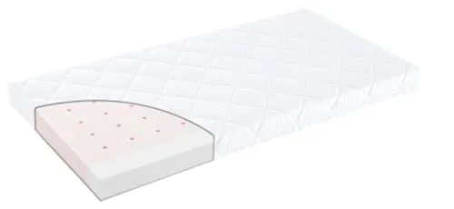 Kindermatratze Sternschnuppe von Träumeland, 70x140 cm, 10 cm hoch - Matratze für Babys und Kleinkinder, allergikerfreundlich und mit abnehmbarem Bezug für einfache Pflege. Ideal für gesunden Schlaf und beste Ventilation.