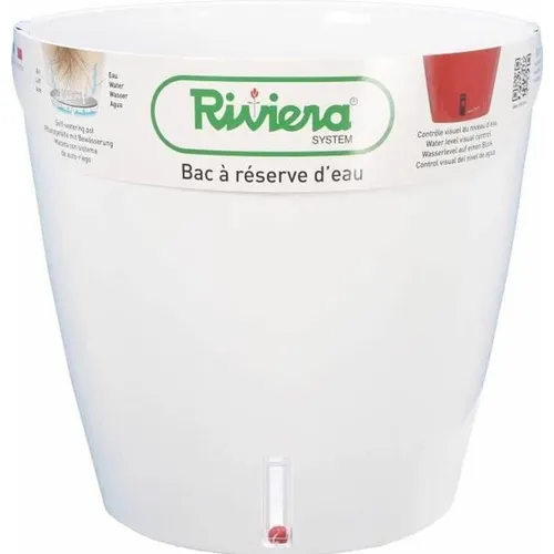 Riviera Blumentopf Weiss rund (40008816)