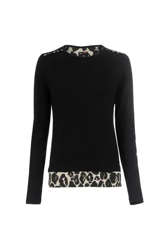 S'questo Langarmshirt schwarz 40 - Stylisches Langarmshirt in Größe 40, aus 50% Baumwolle und 50% Modal für hohen Tragekomfort, pflegeleicht und ideal für den Alltag.