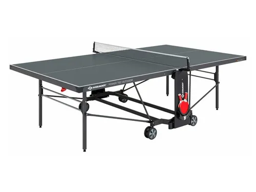 Schildkröt Tischtennisplatte PowerTec Outdoor - Wetterfest und Klappbar - Tischtennisplatte für Outdoor, robust und wetterfest. Mit trendigem matt-schwarzem Design, klappbar für einfachen Transport und Lagerung.
