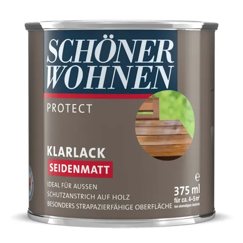 Schöner Wohnen Protect Klarlack seidenmatt 375 ml NEUWARE Artikelnr.103076