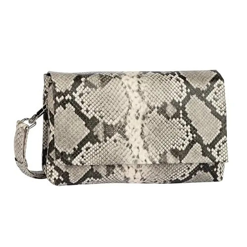 Gabor Salara Clutch Abendtasche Umhängetasche Snake Beige von Gabor