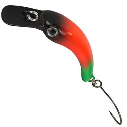 FTM Unisex – Erwachsene 10C8900074C10 Wobbler Masu 1,2g 2,9cm-Forellenwobbler zum Spinnangeln, Miniwobbler zum Forellenangeln, Forellenköder zum Spinnfischen, Farbe:schwarz/rot/grün, Bunt, Normal
