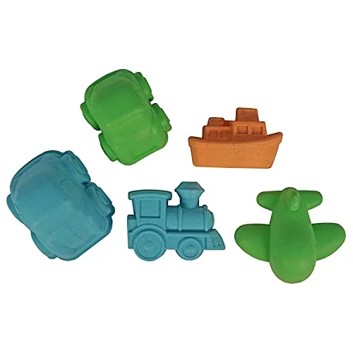 BEST SPORTING Sandformen-Set I Verschiedene Ausführungen I 5-teilig: Maritim, Obst, Bauwerke, Fahrzeuge I 8-teilig: Dinosaurier I Im Sandkasten, am Strand oder auf dem Spielplatz