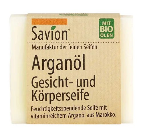 Savion Handseife Gesicht- und Körperseife - Arganöl 80g von Savion