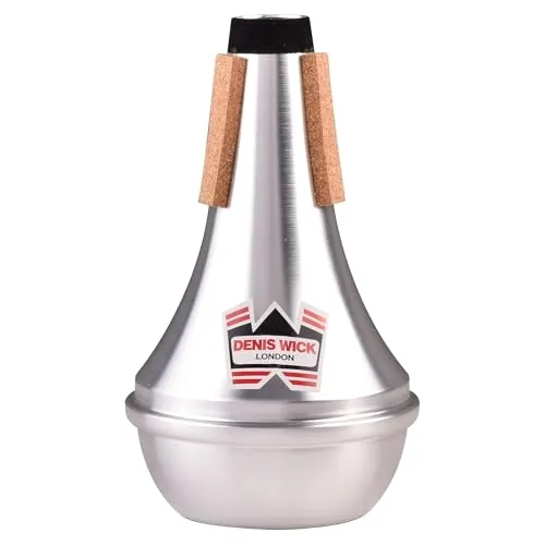 Denis Wick Trompetendämpfer, Straight Gerade silber, DW5504 von Denis Wick