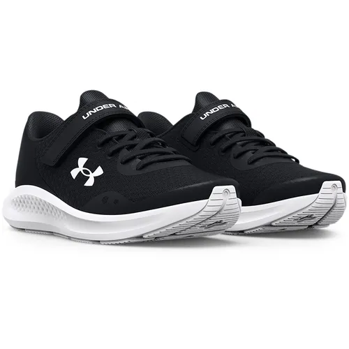 Under Armour BPS Pursuit 3 AC black -black white 13.5K - Laufschuhe für aktive Jungen, mit atmungsaktivem Netzstoff-Obermaterial und hohem Tragekomfort durch Schaumstoffpolsterung. Ideal für Laufen, Fitness & Training.