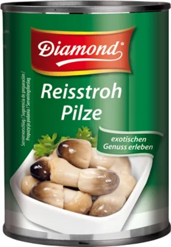 400g / ATG 200g Diamond Brand Reisstrohpilze ganze eingelegte Pilze