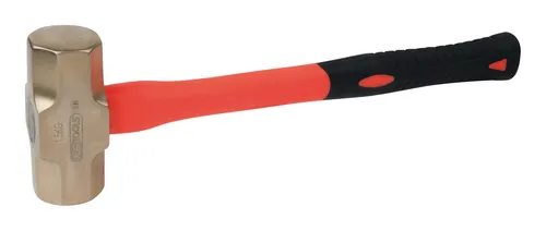 KS Tools Minenhammer 2050g - 400mm, DIN 6475 - Hämmer mit Fiberglas-Stiel, funkenfrei und explosionsgeschützt, ideal für professionelle Anwendungen in sicherheitskritischen Bereichen.