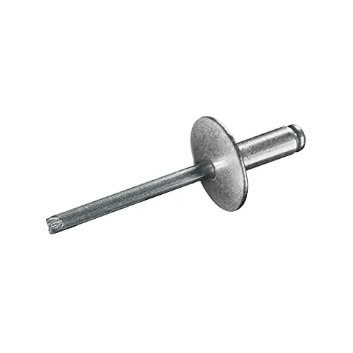 GOEBEL - 250 x Blindnieten Aluminium/Stahl (Ø x L) 5,0 x 10,0 mm mit Großkopf - Großkopf Niete - Popniete - STANDARD