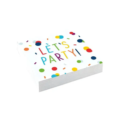 Servietten Confetti Birthday 25 x 25 cm 20