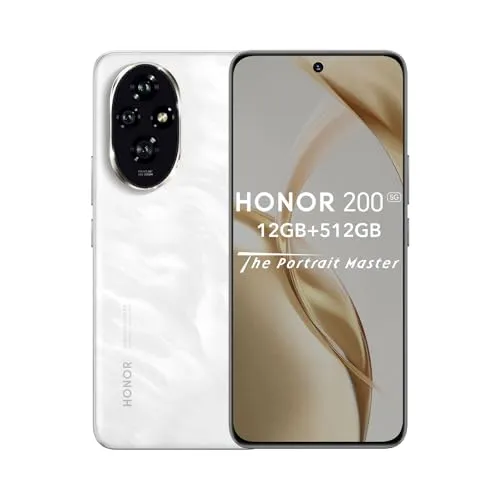 HONOR 200 5G Smartphone 12+512GB - Simlockfreies Handy mit herausragender 50-MP-Triple Kamera, 6.7“ AMOLED Display und 5200mAh Akku für ganztägige Nutzung, ideal für Fotografie und Gaming.