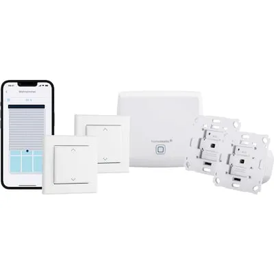 Homematic IP Starter Set Beschattung Basic Pro eQ-3 HmIP-SK20 - Intelligente Rollläden steuern, automatisierte Sicherheit und Komfort für Ihr Zuhause