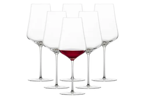 Zwiesel Glas DUO Bordeaux Rotweinglas 6er Set - Elegante Gläser für Rotweinliebhaber: Das 6er Set der Serie Duo vereint handgefertigten Stil mit maschinengefertigter Präzision für ein außergewöhnliches Genusserlebnis.