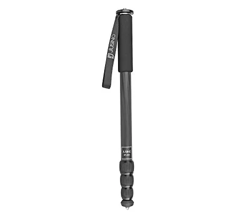 JUSINO MP-284C Karbon Monopod - Stativ mit 4 Segmenten, ultraleicht mit nur 0,4kg und bis 12kg Traglast – ideal für unterwegs, mit stabilem Karbonaufbau und kompaktem Packmaß von 49,5cm.