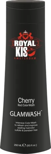 Kis GlamWash Shampoo cherry 250ml - Intensives Farbshampoo für schnelle Farbveränderungen in nur 5 Minuten. Ideal für Naturhaar und gefärbtes Haar, verblasst sanft in der eigenen Tonfamilie. Perfekt für modische Akzente!