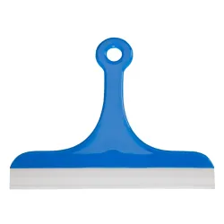 haug bürsten KG Haug Glas- und Fliesenabzieher, Besatz: Gummilippe, 200 mm, Farbe: blau (aqua) 53725