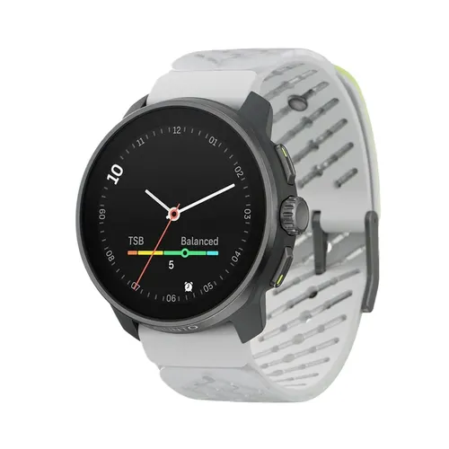 Suunto Race S Titanium Canary - Performance Smartwatch - Sportuhren mit herausragender Akkulaufzeit von bis zu 30 Stunden im GPS-Modus, ideal für Wettkampf und Training. Perfekt für Outdoor-Aktivitäten mit über 95 Sportmodi und Offline-Karten.