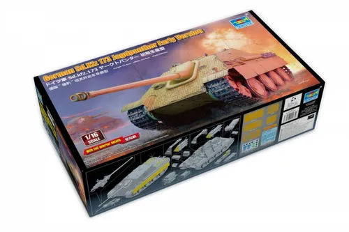 Trumpeter TRU00934 Modellbausatz aus Kunststoff - Luftfahrt-Modellbausatz eines detaillierten deutschen WWII Kampfpanzers mit 2200 Teilen, inklusive Metall- und Photoätzteilen für eine authentische Innenausstattung.