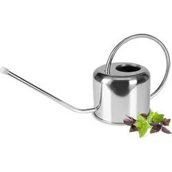 Edelstahl Gießkanne 1 L - Poliert für Pflanzenbewässerung - Hochwertige Gießkanne aus poliertem Edelstahl mit 1 L Fassungsvermögen. Ideal für präzises Gießen, langlebig und dekorativ - perfekt für Zuhause, Büro oder Restaurants.