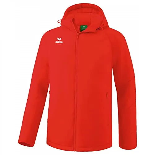 Erima Team Stadionjacke Kinder - Rot - Funktionsjacken, wasserdichtes Außenmaterial mit 1.500 mm Wassersäule und wattierter Isolierung für warme Teamaktivitäten auch bei kaltem Wetter.