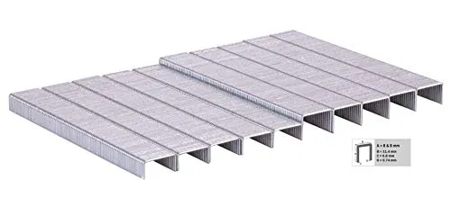 VONROC Heftklammern 6 & 8 mm für Elektrotacker - Universal - 1000 Stück