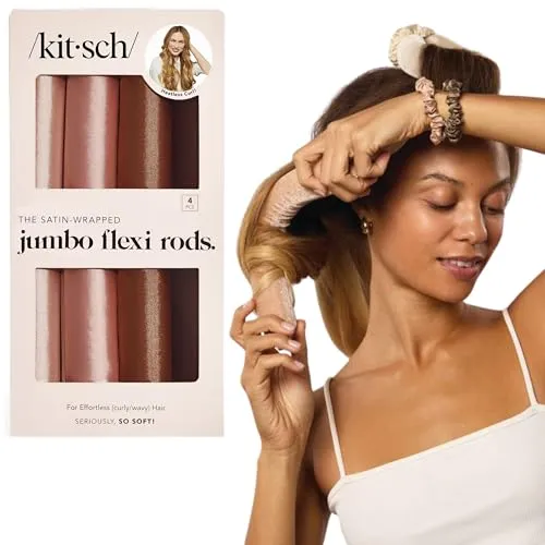 Produktbild Kitsch Jumbo-Locken ohne Hitze – Flexi-Rod Haarwickler für Volumen