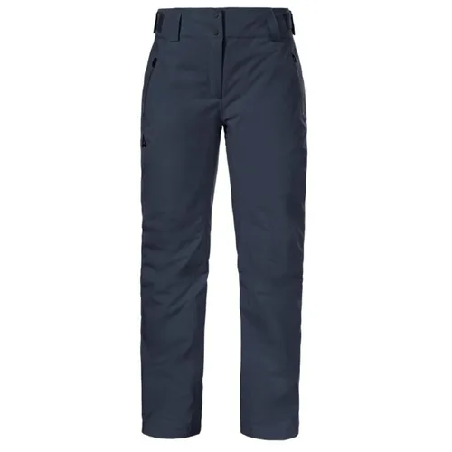 Schöffel Ski Pants Style Pine WMS Damenhose, Gr. 44, blau - Wasserdichte Skihose mit 10k mm Wassersäule, ideal für Komfort und Bewegungsfreiheit beim Skifahren. Perfekt für die Piste und Trekking, mit verstellbarem Bund und abnehmbaren Hosenträgern.