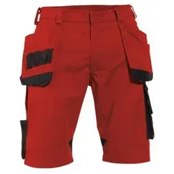Bionic Arbeitsshorts mit Holstertaschen - rot/schwarz, Größe 54 - Arbeits- & Schutzkleidung mit Cordura® Nageltaschen, wasserabweisendem Stoff und mechanischem Stretch für höchsten Tragekomfort und Funktionalität.