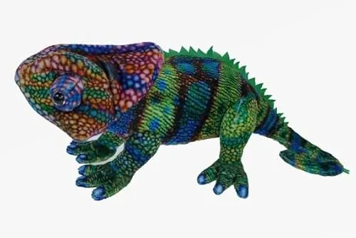 Teddys Rothenburg Kuscheltier Chamäleon bunt 27 cm Plüschchamäleon Plüschtier