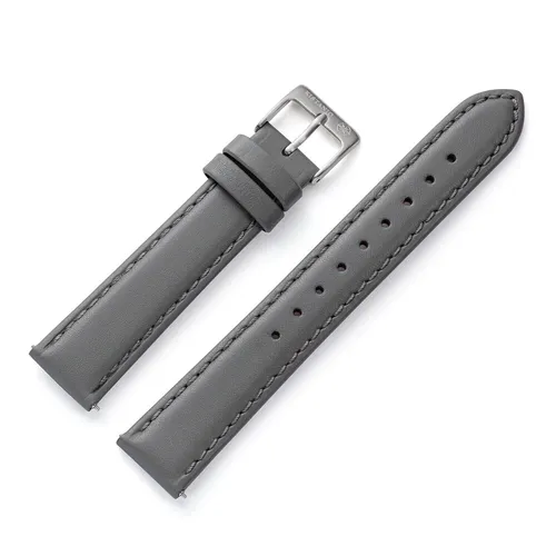 mm Uhrenarmband Leder Grau SI 18