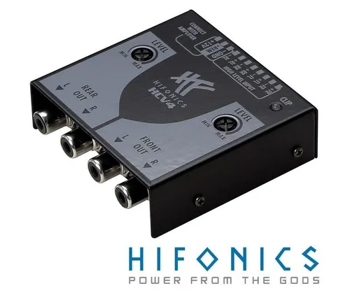 Hifonics HCV4 High-Low Converter - Adapter & Stecker für Autoradios - ideal zum Aufrüsten von Werks-Soundsystemen mit einfacher Plug & Play Installation und modernster SMD-Technologie für maximale Zuverlässigkeit.
