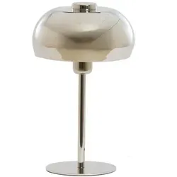 Light & Living Tischlampe Surin, Silber, Rund, 22x34 cm