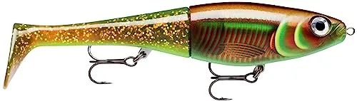 Rapala - Angelköder X-Rap Peto - Angelzubehör, ABS-Körper mit flexiblem PVC-Schwanz - Langsam sinkend - Lauftiefe: 0,5-1m - Größe: 14cm / 39g - Hergestellt in Estland - Green Motoroil UV
