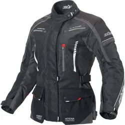 Büse Torino II Textiljacke schwarz / anthrazit Damen 34 - Motorradjacke mit integrierter HUMAX® Klimamembran, wasser- und winddicht sowie atmungsaktiv. Ideal für Tourenfahrerinnen, mit entnehmbarem Thermofutter und Sicherheitsprotektoren.